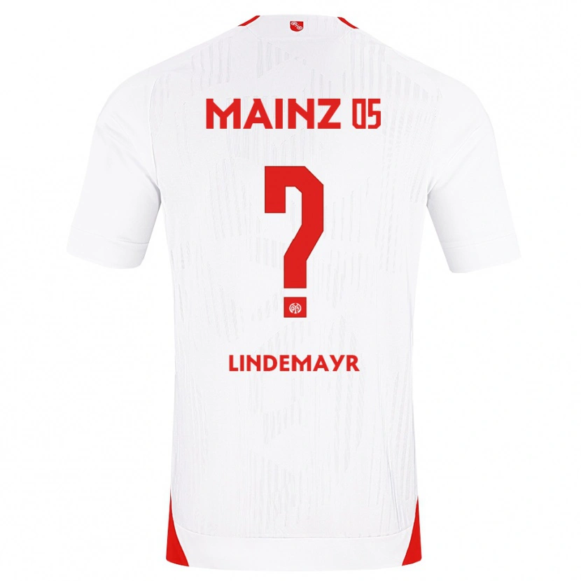 Danxen Męski Florian Lindemayr #0 Biały Czerwony Żółty Wyjazdowa Koszulka 2026/27 Koszulki Klubowe