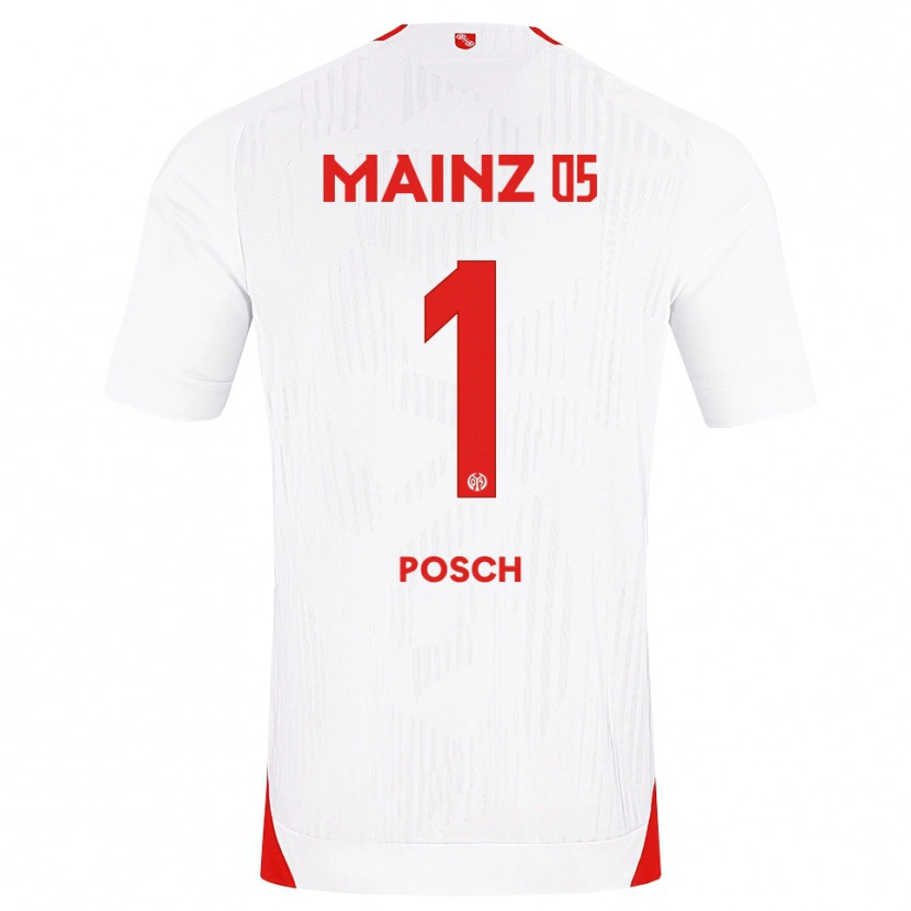 Danxen Męski Daniel Posch #1 Biały Czerwony Żółty Wyjazdowa Koszulka 2026/27 Koszulki Klubowe