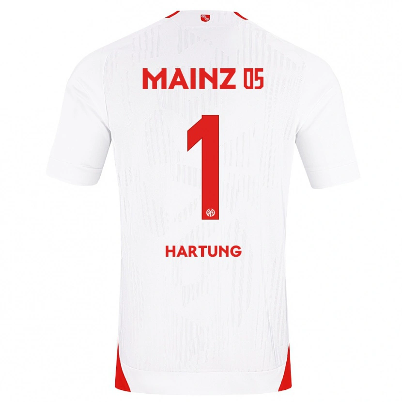 Danxen Męski Nick Hartung #1 Biały Czerwony Żółty Wyjazdowa Koszulka 2026/27 Koszulki Klubowe