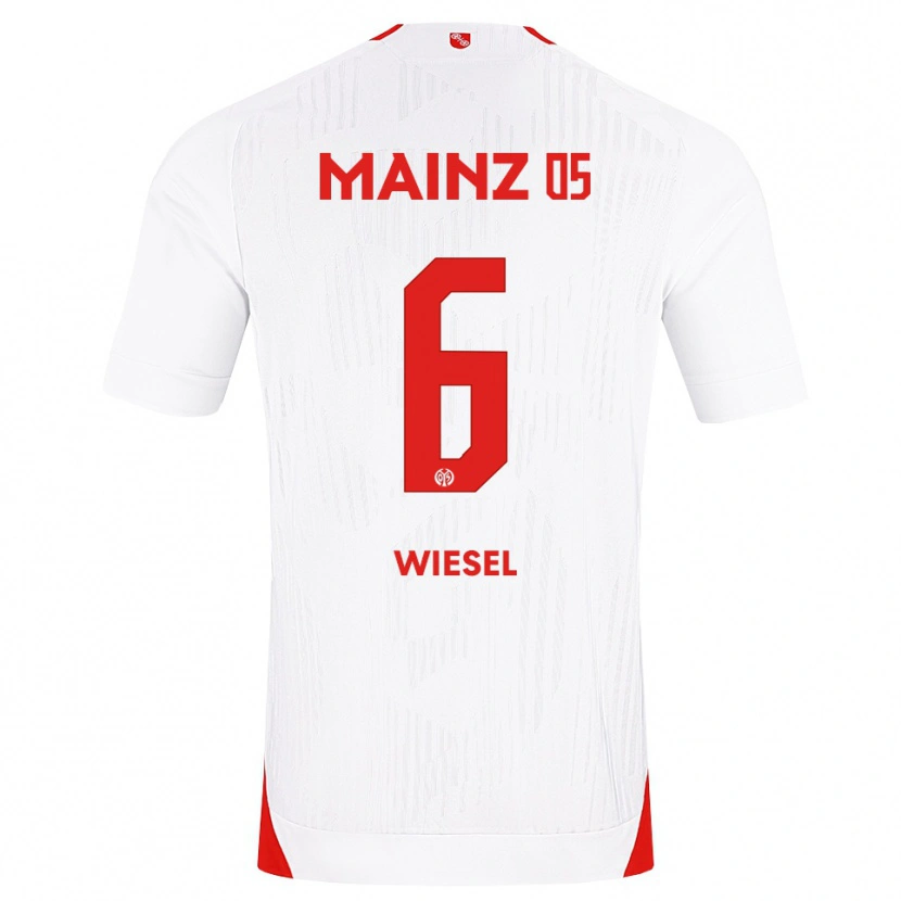Danxen Męski Maggie Wiesel #6 Biały Czerwony Żółty Wyjazdowa Koszulka 2026/27 Koszulki Klubowe