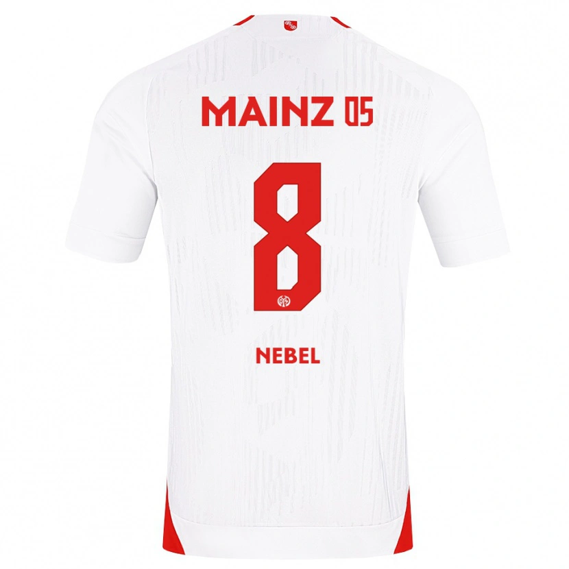 Danxen Męski Paul Nebel #8 Biały Czerwony Żółty Wyjazdowa Koszulka 2026/27 Koszulki Klubowe