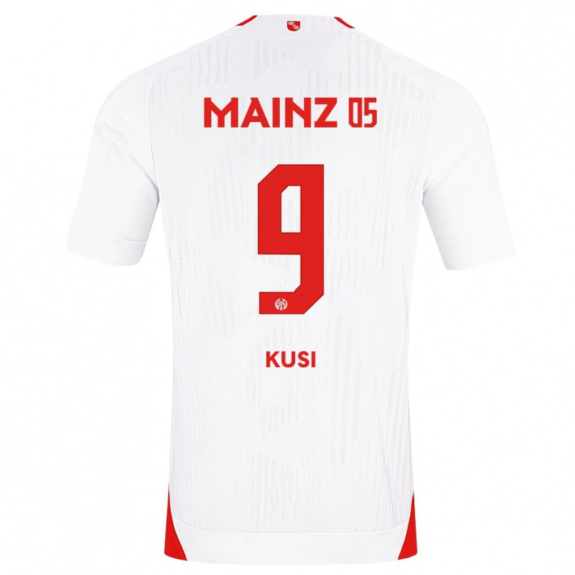 Danxen Męski Jemain Kusi #9 Biały Czerwony Żółty Wyjazdowa Koszulka 2026/27 Koszulki Klubowe