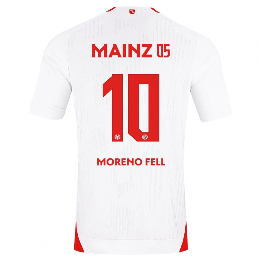 Danxen Męski Fabio Moreno Fell #10 Biały Czerwony Żółty Wyjazdowa Koszulka 2026/27 Koszulki Klubowe