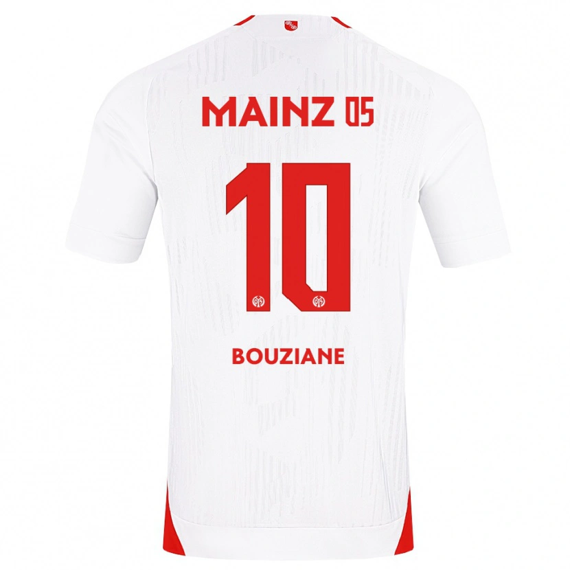 Danxen Męski Chiara Bouziane #10 Biały Czerwony Żółty Wyjazdowa Koszulka 2026/27 Koszulki Klubowe