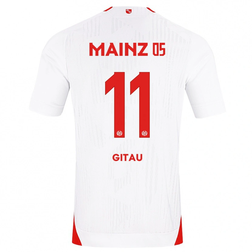 Danxen Męski Andre Gitau #11 Biały Czerwony Żółty Wyjazdowa Koszulka 2026/27 Koszulki Klubowe