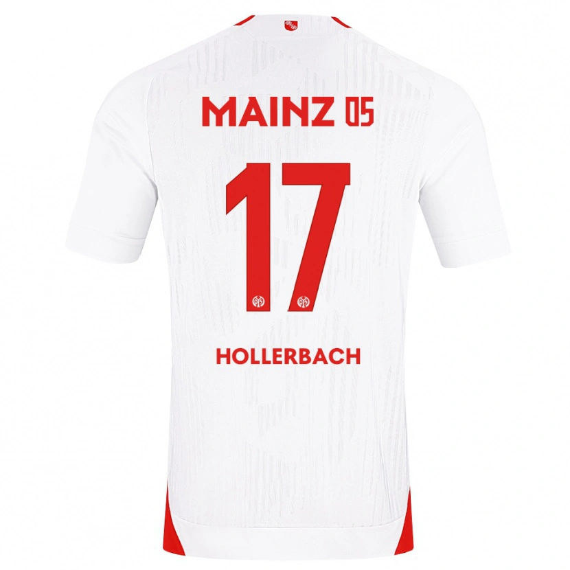 Danxen Męski Benedict Hollerbach #17 Biały Czerwony Żółty Wyjazdowa Koszulka 2026/27 Koszulki Klubowe