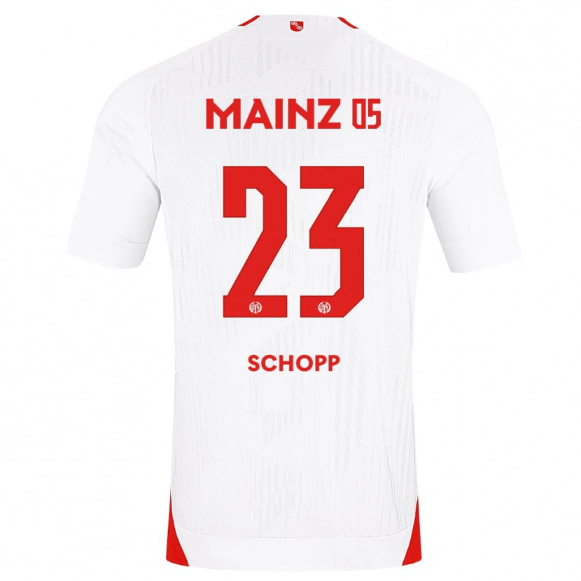 Danxen Męski Konstantin Schopp #23 Biały Czerwony Żółty Wyjazdowa Koszulka 2026/27 Koszulki Klubowe