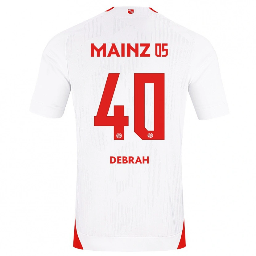 Danxen Męski Jeremiah Debrah #40 Biały Czerwony Żółty Wyjazdowa Koszulka 2026/27 Koszulki Klubowe