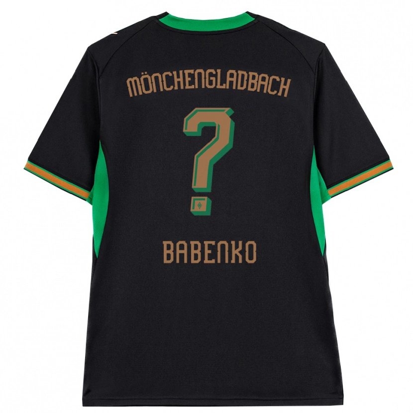 Danxen Męski Artur Babenko #0 Czarny Pomarańczowy Zielony Brązowy Wyjazdowa Koszulka 2026/27 Koszulki Klubowe