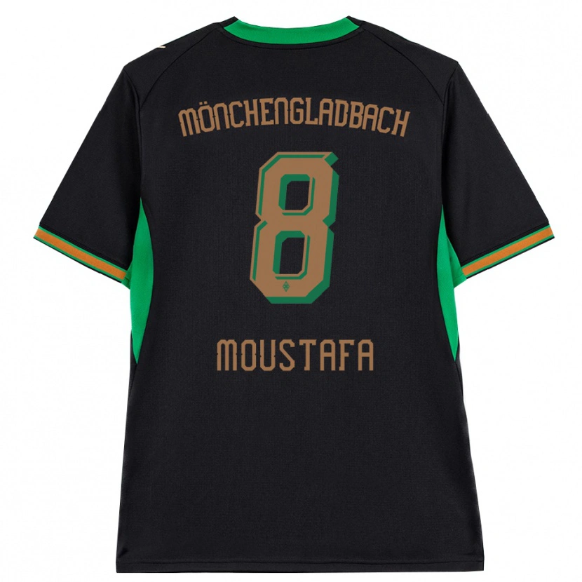 Danxen Męski Moustafa Ashraf Moustafa #8 Czarny Pomarańczowy Zielony Brązowy Wyjazdowa Koszulka 2026/27 Koszulki Klubowe