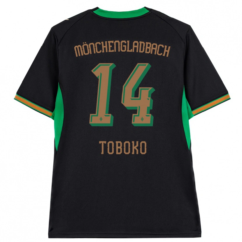 Danxen Męski Rubén Toboko #14 Czarny Pomarańczowy Zielony Brązowy Wyjazdowa Koszulka 2026/27 Koszulki Klubowe