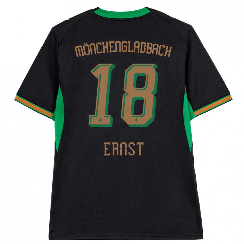 Danxen Męski Jesse Ernst #18 Czarny Pomarańczowy Zielony Brązowy Wyjazdowa Koszulka 2026/27 Koszulki Klubowe