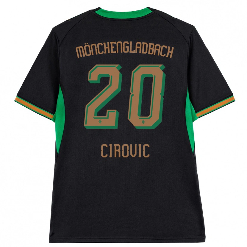 Danxen Męski Filip Cirovic #20 Czarny Pomarańczowy Zielony Brązowy Wyjazdowa Koszulka 2026/27 Koszulki Klubowe