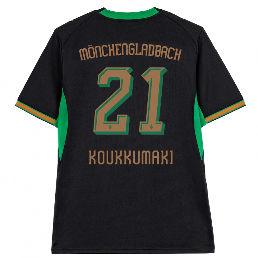 Danxen Męski Taavi Koukkumäki #21 Czarny Pomarańczowy Zielony Brązowy Wyjazdowa Koszulka 2026/27 Koszulki Klubowe