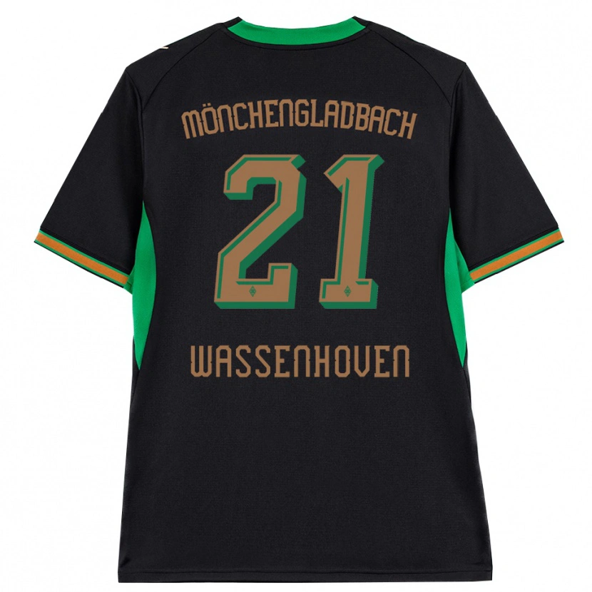 Danxen Męski Michelle Wassenhoven #21 Czarny Pomarańczowy Zielony Brązowy Wyjazdowa Koszulka 2026/27 Koszulki Klubowe