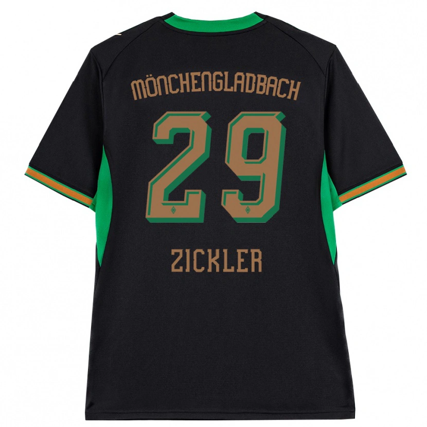 Danxen Męski Jakob Zickler #29 Czarny Pomarańczowy Zielony Brązowy Wyjazdowa Koszulka 2026/27 Koszulki Klubowe
