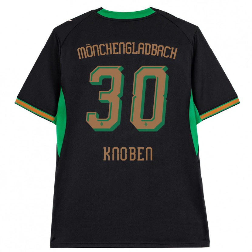 Danxen Męski Florian Knoben #30 Czarny Pomarańczowy Zielony Brązowy Wyjazdowa Koszulka 2026/27 Koszulki Klubowe