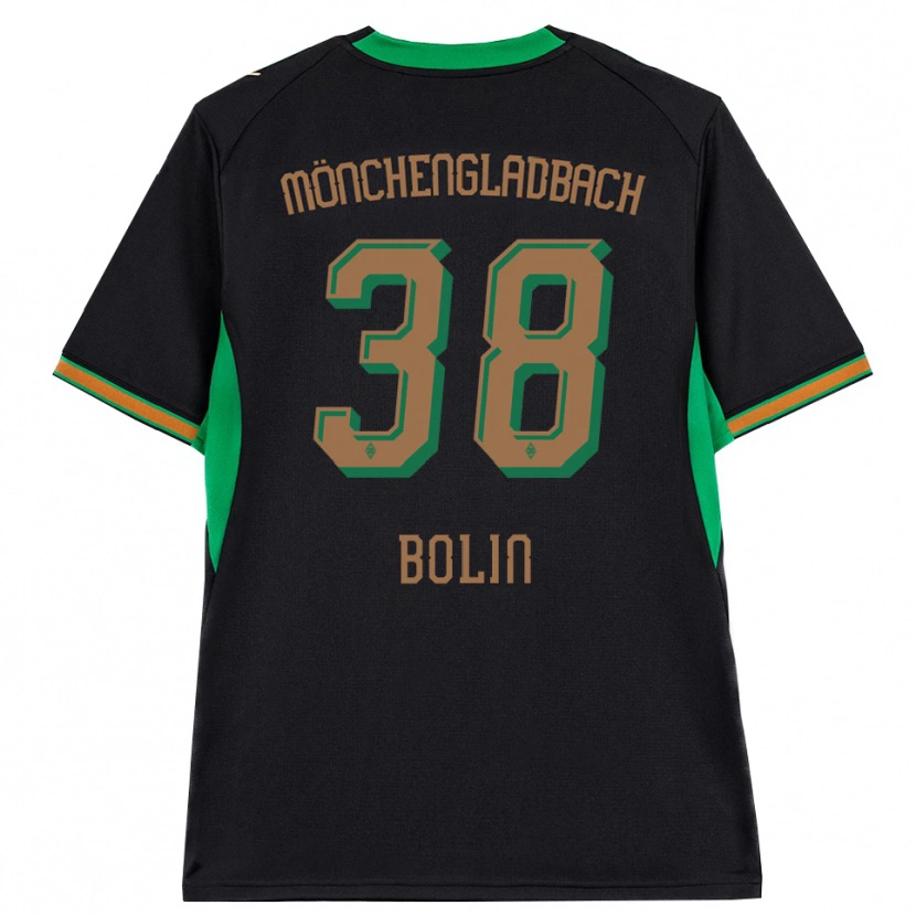 Danxen Męski Hugo Bolin #38 Czarny Pomarańczowy Zielony Brązowy Wyjazdowa Koszulka 2026/27 Koszulki Klubowe
