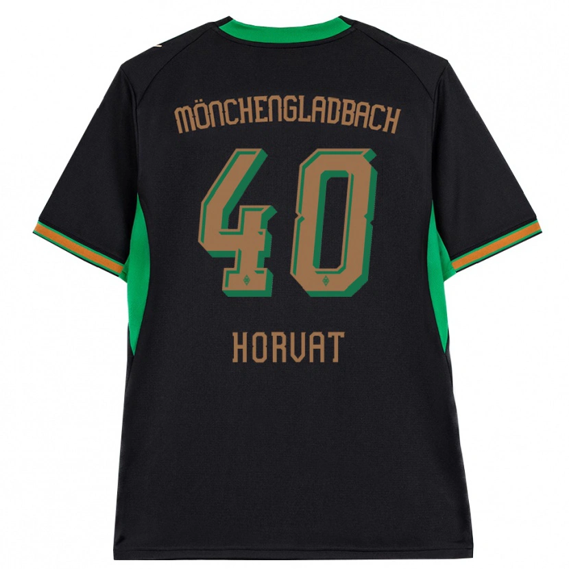 Danxen Męski Niko Horvat #40 Czarny Pomarańczowy Zielony Brązowy Wyjazdowa Koszulka 2026/27 Koszulki Klubowe