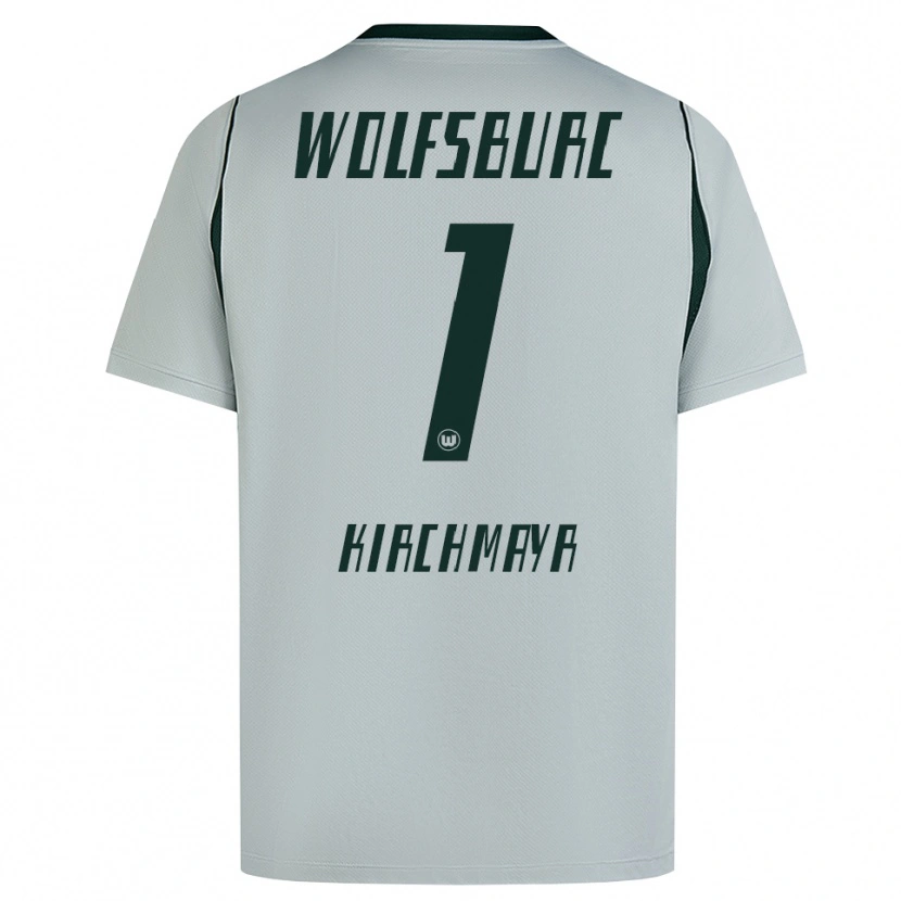 Danxen Męski Juri Kirchmayr #1 Szary Zielony Wyjazdowa Koszulka 2026/27 Koszulki Klubowe