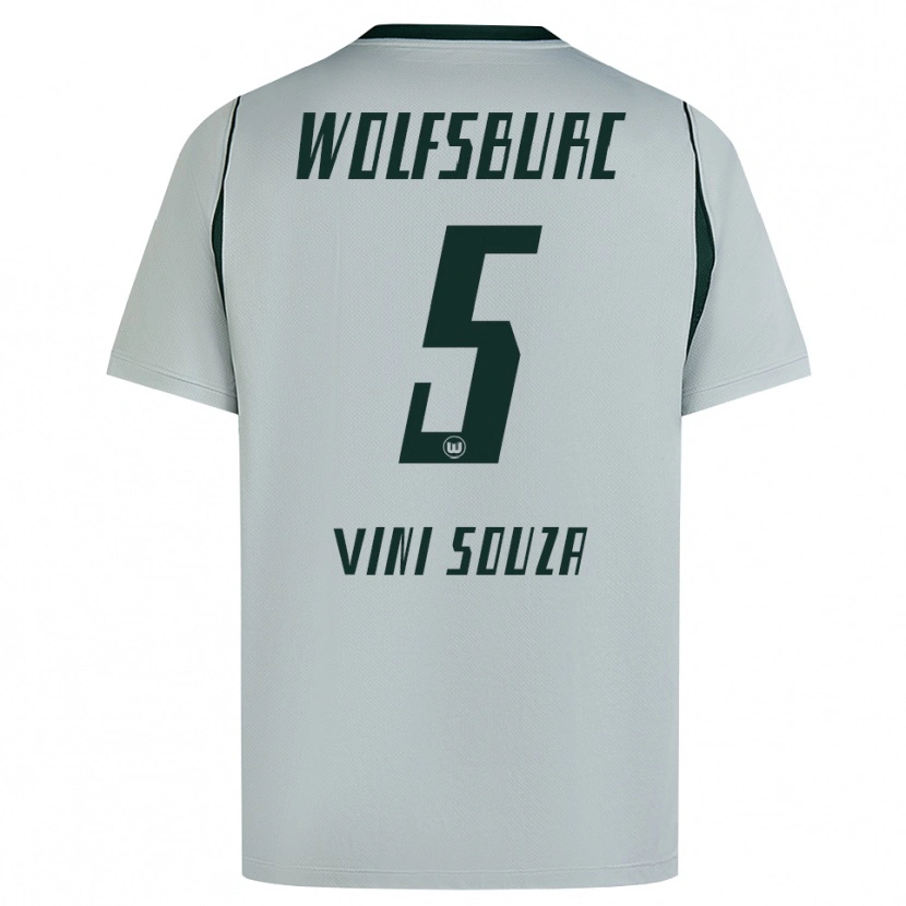 Danxen Męski Vini Souza #5 Szary Zielony Wyjazdowa Koszulka 2026/27 Koszulki Klubowe