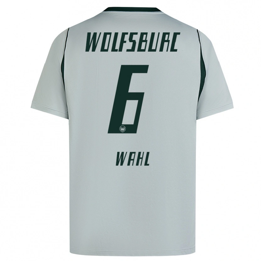 Danxen Męski Hauke Wahl #6 Szary Zielony Wyjazdowa Koszulka 2026/27 Koszulki Klubowe