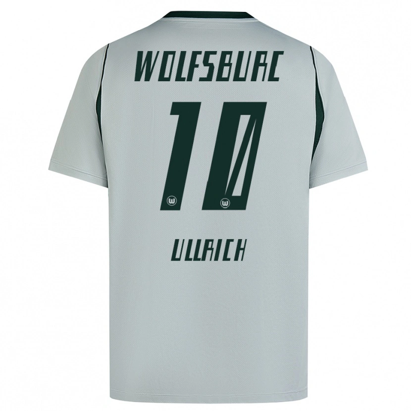 Danxen Męski Pepe Ullrich #10 Szary Zielony Wyjazdowa Koszulka 2026/27 Koszulki Klubowe