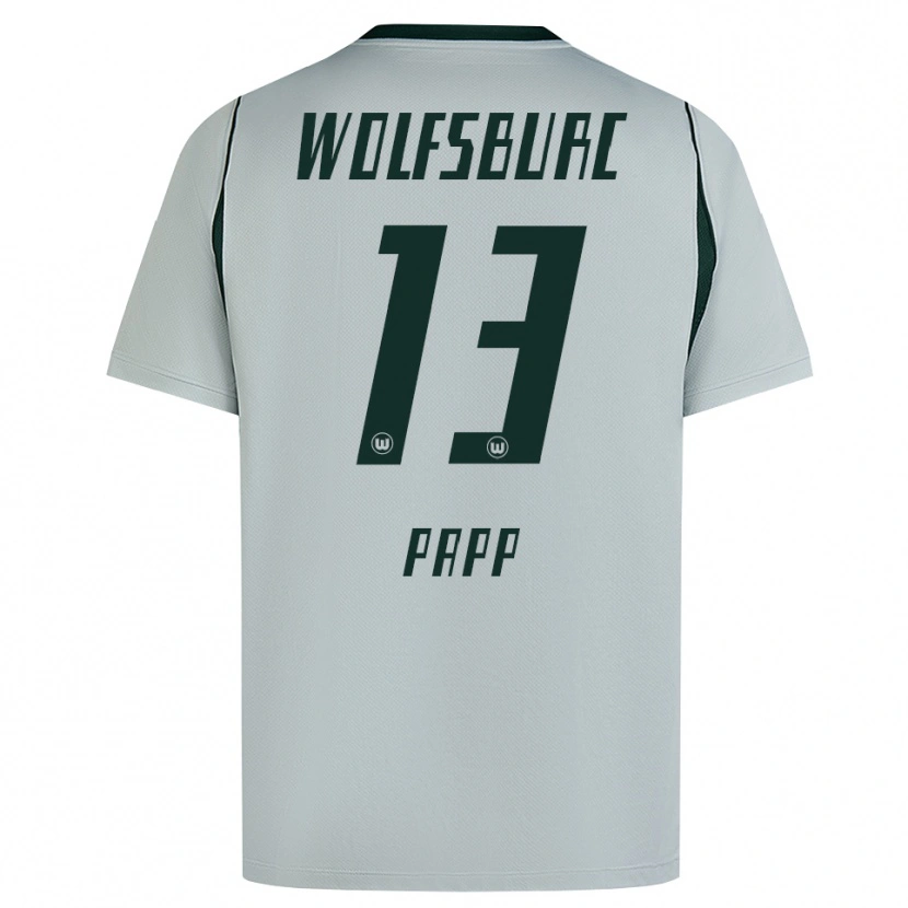 Danxen Męski Luca Papp #13 Szary Zielony Wyjazdowa Koszulka 2026/27 Koszulki Klubowe