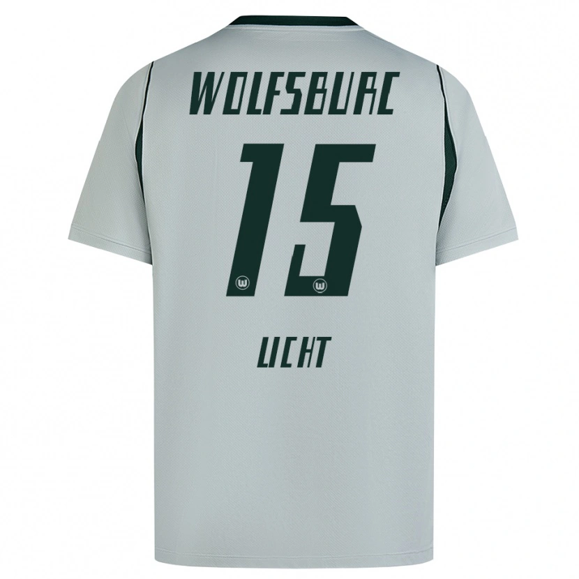Danxen Męski Philipp Licht #15 Szary Zielony Wyjazdowa Koszulka 2026/27 Koszulki Klubowe