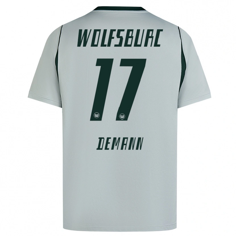 Danxen Męski Kristin Demann #17 Szary Zielony Wyjazdowa Koszulka 2026/27 Koszulki Klubowe