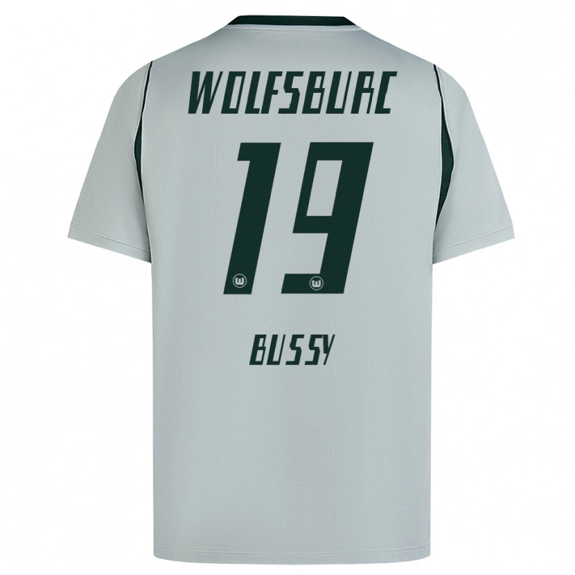 Danxen Męski Kessya Bussy #19 Szary Zielony Wyjazdowa Koszulka 2026/27 Koszulki Klubowe