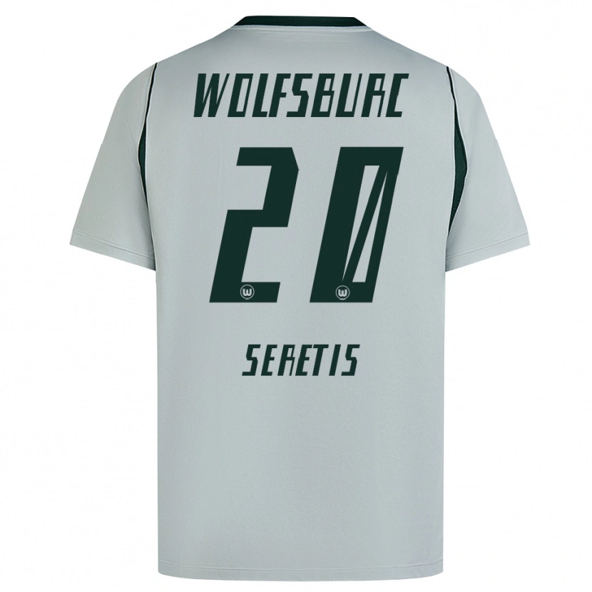 Danxen Męski Isaiah Seretis #20 Szary Zielony Wyjazdowa Koszulka 2026/27 Koszulki Klubowe