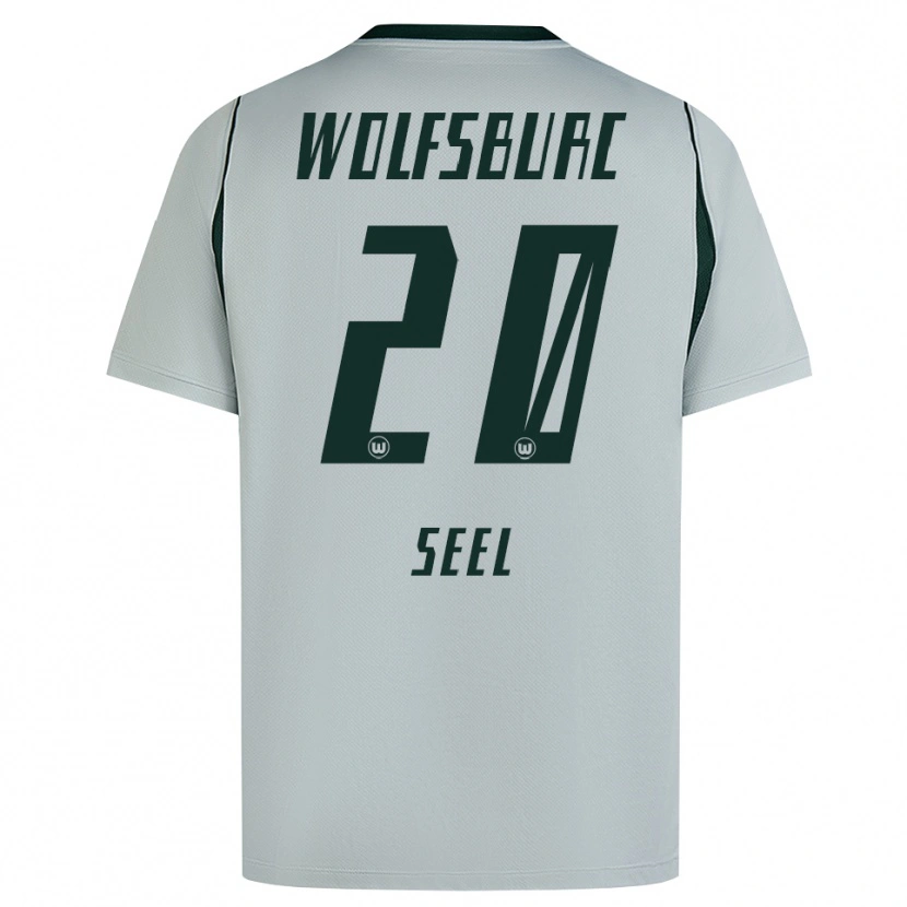Danxen Męski William Seel #20 Szary Zielony Wyjazdowa Koszulka 2026/27 Koszulki Klubowe