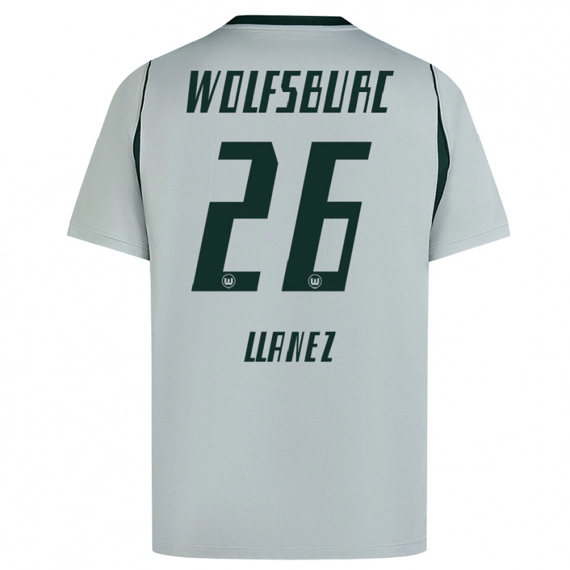Danxen Męski Ulysses Llanez #26 Szary Zielony Wyjazdowa Koszulka 2026/27 Koszulki Klubowe