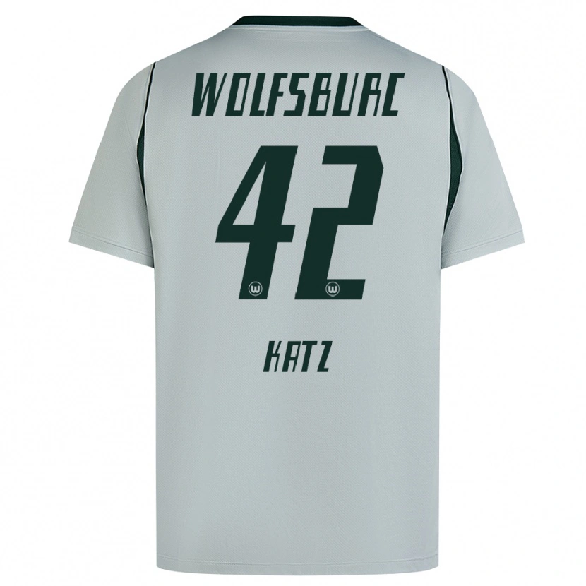Danxen Męski Bruno Katz #42 Szary Zielony Wyjazdowa Koszulka 2026/27 Koszulki Klubowe