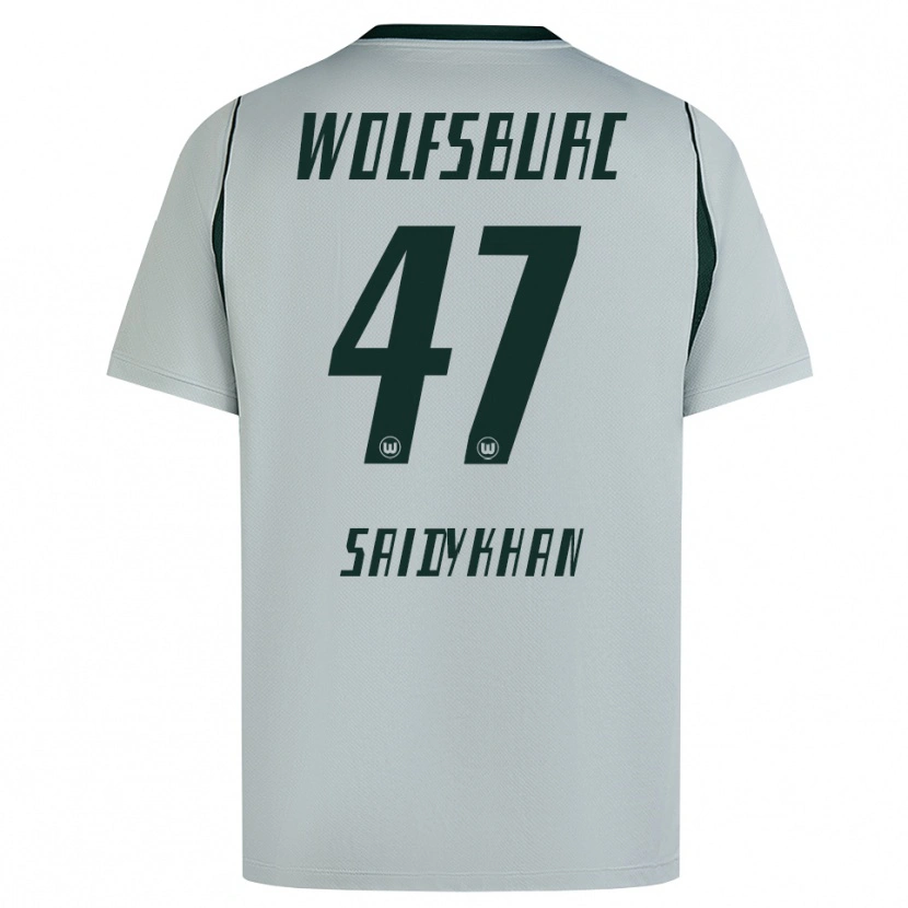 Danxen Męski Ibrahim Saidykhan #47 Szary Zielony Wyjazdowa Koszulka 2026/27 Koszulki Klubowe