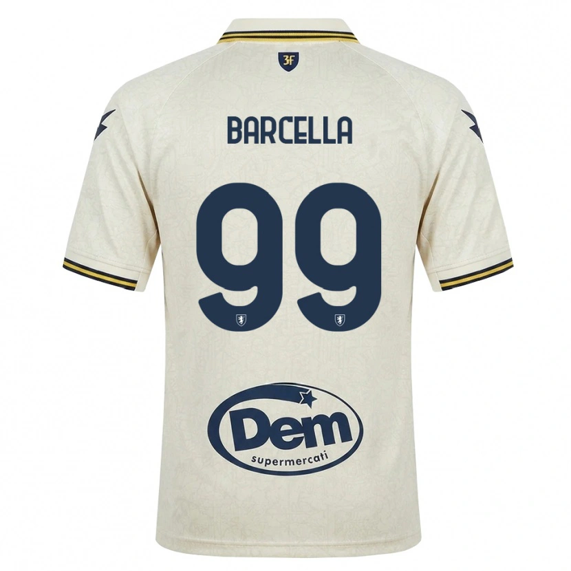 Danxen Męski Kevin Barcella #99 Oldlace Żółty Czarny Wyjazdowa Koszulka 2026/27 Koszulki Klubowe