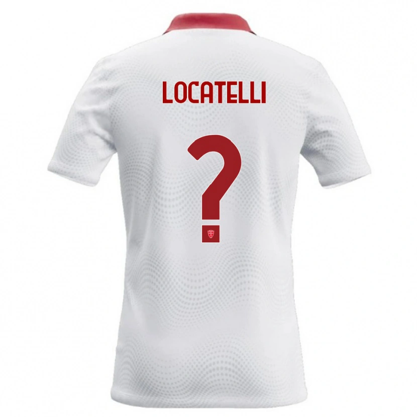 Danxen Męski Matteo Locatelli #0 Biały Czerwony Wyjazdowa Koszulka 2026/27 Koszulki Klubowe