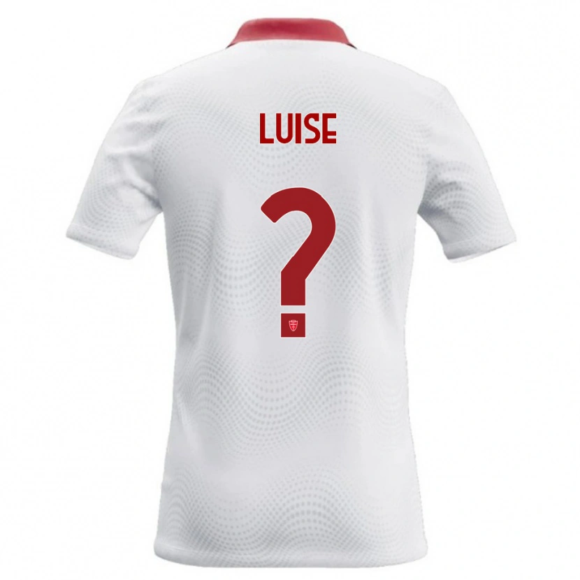 Danxen Męski Marco Luise #0 Biały Czerwony Wyjazdowa Koszulka 2026/27 Koszulki Klubowe