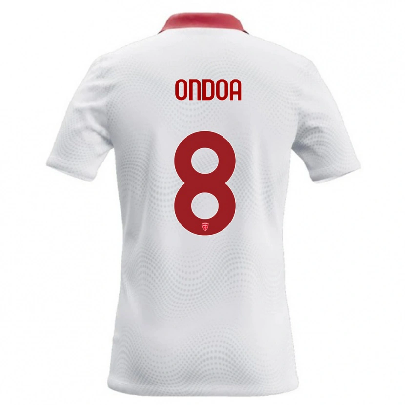 Danxen Męski Foe Ondoa #8 Biały Czerwony Wyjazdowa Koszulka 2026/27 Koszulki Klubowe