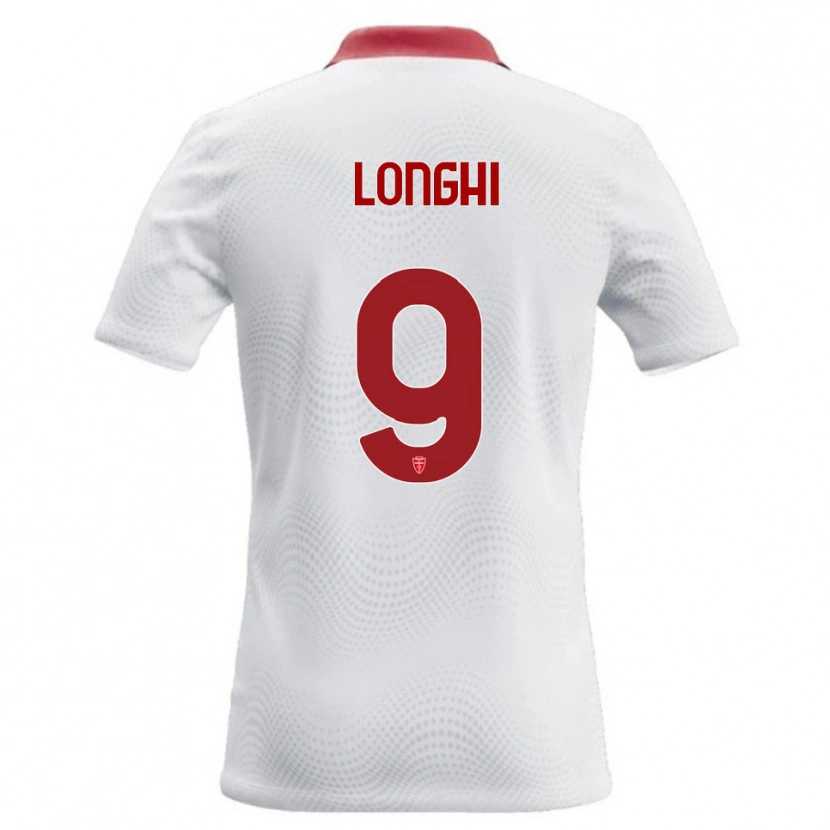 Danxen Męski Jordan Longhi #9 Biały Czerwony Wyjazdowa Koszulka 2026/27 Koszulki Klubowe
