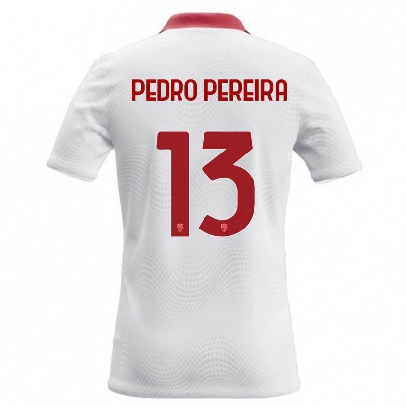 Danxen Męski Pedro Pereira #13 Biały Czerwony Wyjazdowa Koszulka 2026/27 Koszulki Klubowe