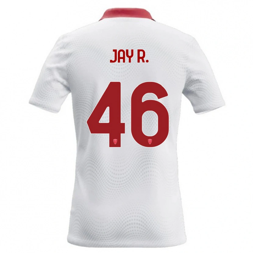 Danxen Męski Jay Robinson #46 Biały Czerwony Wyjazdowa Koszulka 2026/27 Koszulki Klubowe