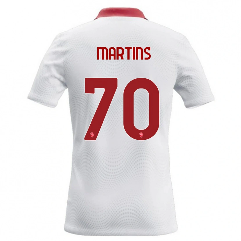 Danxen Męski Kevin Martins #70 Biały Czerwony Wyjazdowa Koszulka 2026/27 Koszulki Klubowe
