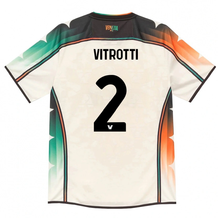 Danxen Męski Matteo Vitrotti #2 Oldlace Pomarańczowy Zielony Wyjazdowa Koszulka 2026/27 Koszulki Klubowe