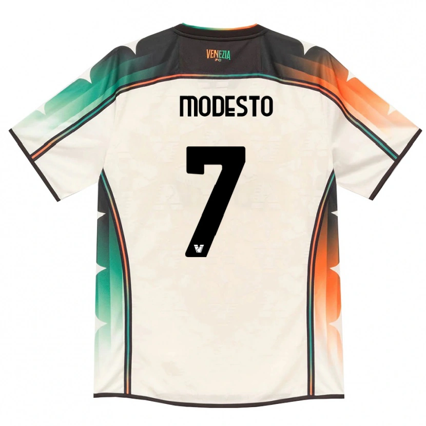 Danxen Męski Riccardo Modesto #7 Oldlace Pomarańczowy Zielony Wyjazdowa Koszulka 2026/27 Koszulki Klubowe