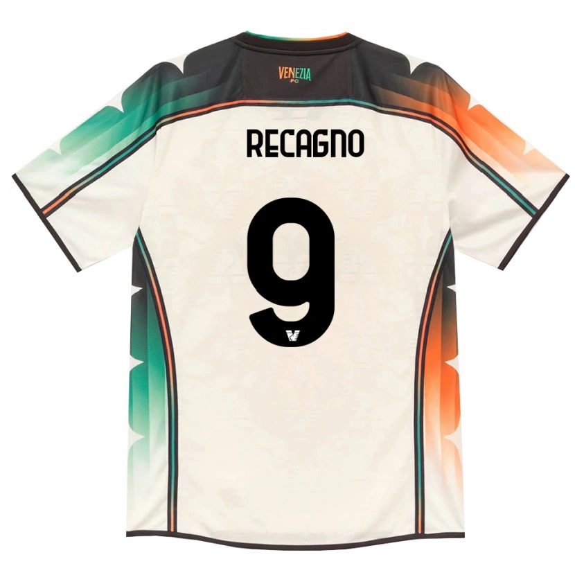 Danxen Męski Francesco Recagno #9 Oldlace Pomarańczowy Zielony Wyjazdowa Koszulka 2026/27 Koszulki Klubowe
