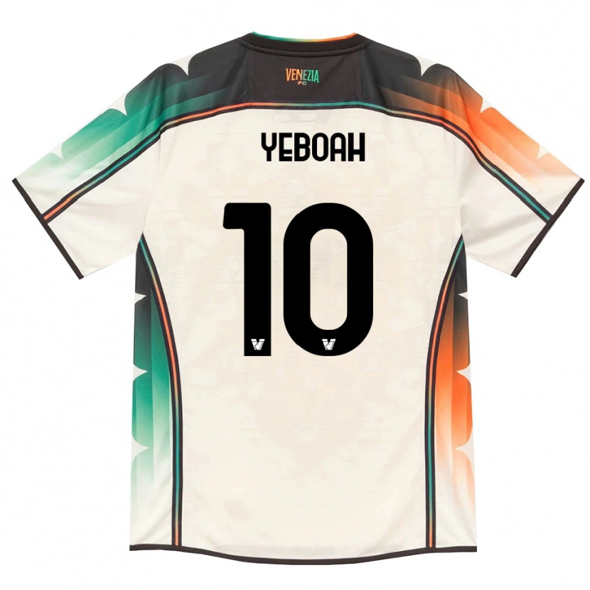 Danxen Męski John Yeboah #10 Oldlace Pomarańczowy Zielony Wyjazdowa Koszulka 2026/27 Koszulki Klubowe