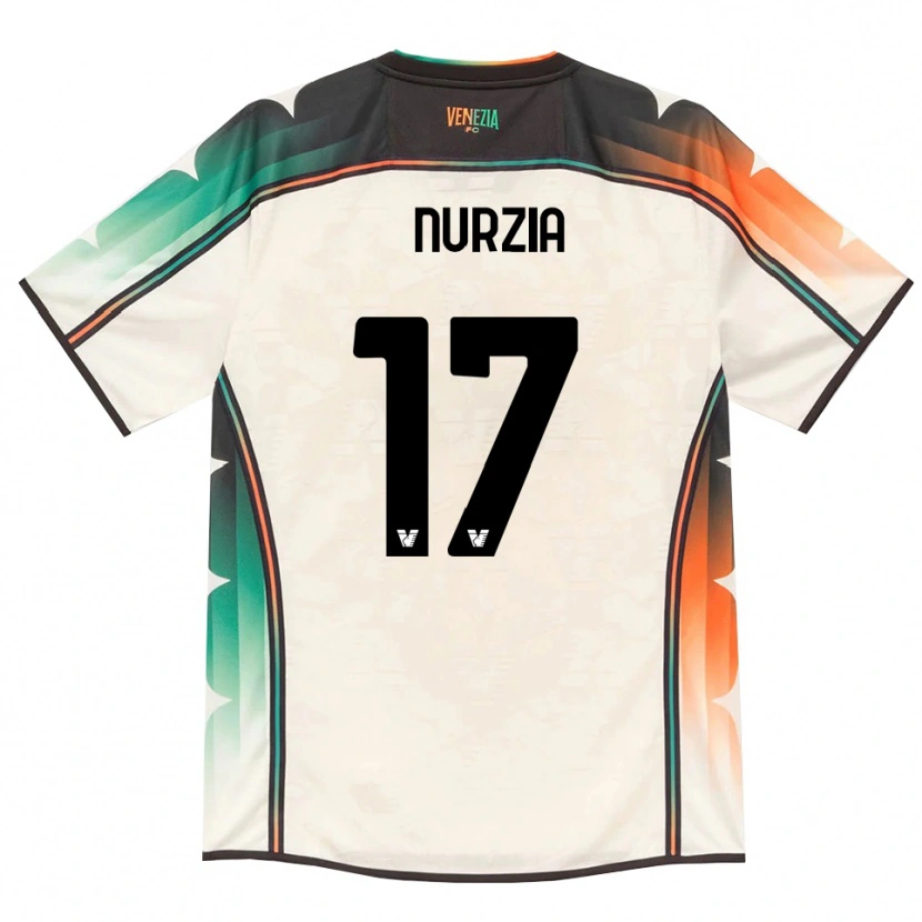 Danxen Męski Martina Nurzia #17 Oldlace Pomarańczowy Zielony Wyjazdowa Koszulka 2026/27 Koszulki Klubowe