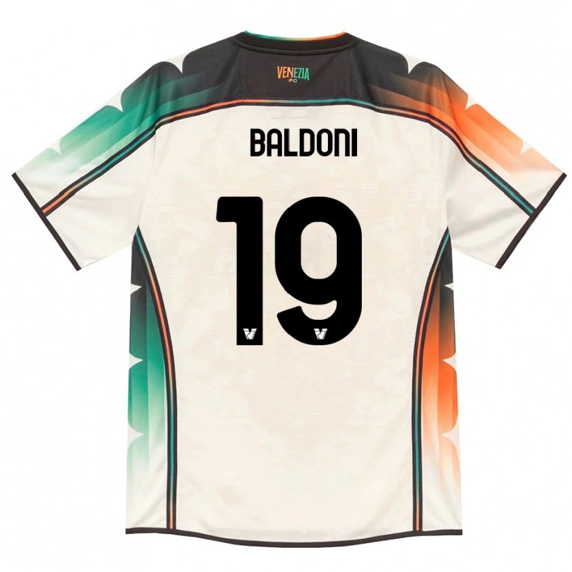 Danxen Męski Edoardo Baldoni #19 Oldlace Pomarańczowy Zielony Wyjazdowa Koszulka 2026/27 Koszulki Klubowe